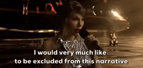 Taylor Swift GIF representing HTTP status code 203