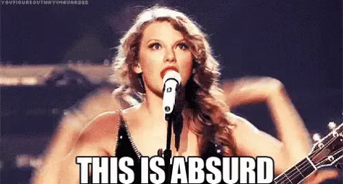 Taylor Swift GIF representing HTTP status code 400